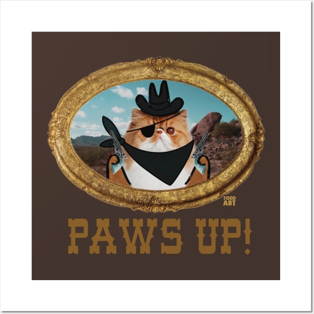 paws up Wall Art by toddgoldmanart